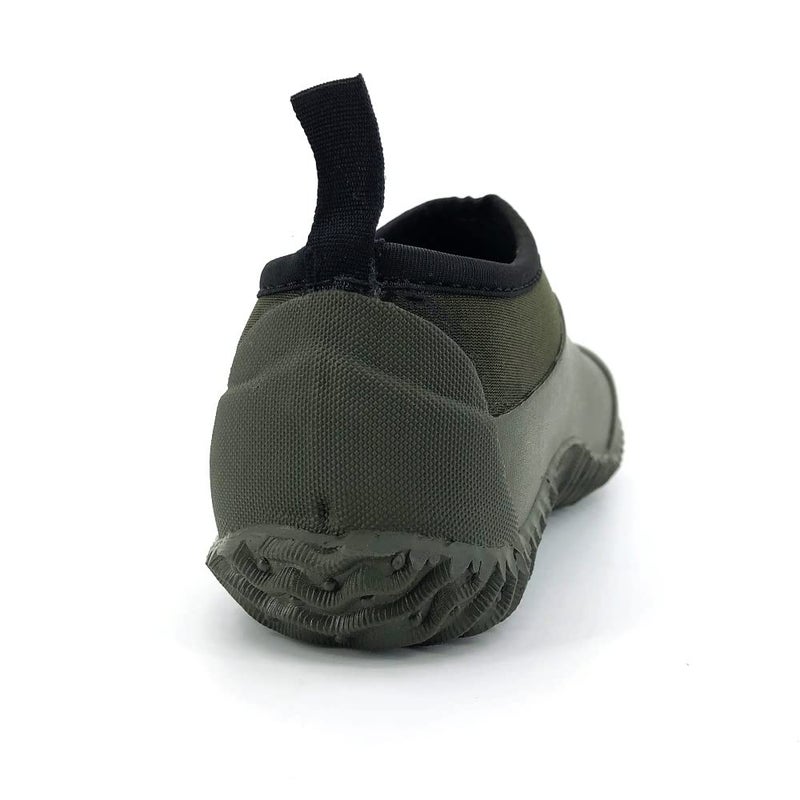 SYLPHID Men's Garden Shoes Women's Rain Shoe Waterproof Neoprene Camp Booties for Camping, Lawn Care, Gardening and Yard Work, Dark Green, Women Size13 Men Size 11.5 - Image 3